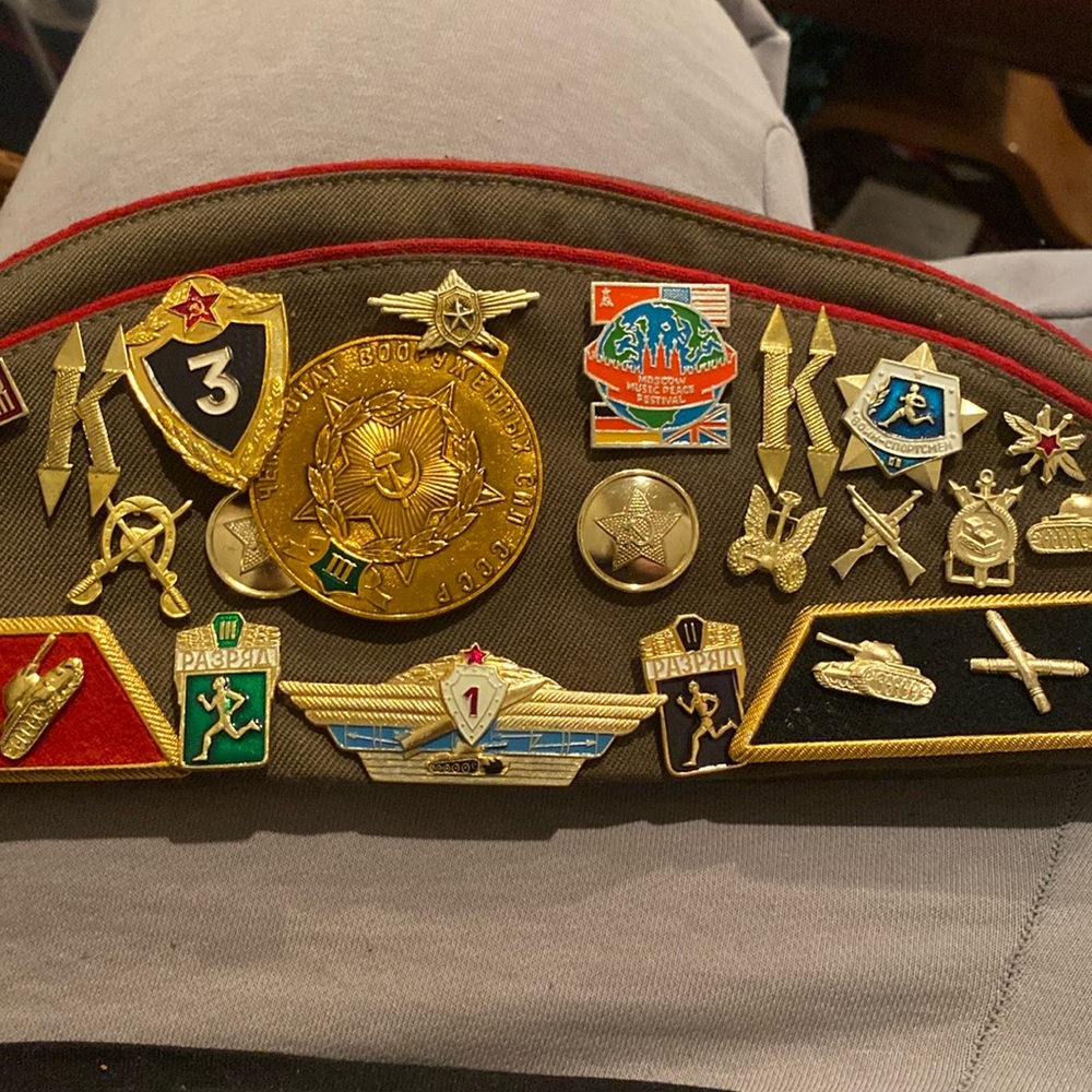 USSR Military Cap Pins‎ Badges Vintage Russia